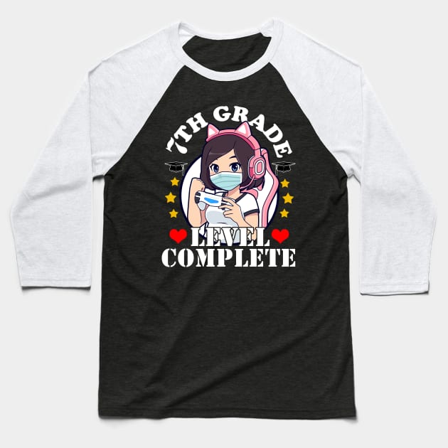 7th Grade Graduation Girl Loves Anime Gaming Girls Baseball T-Shirt by Ramadangonim
